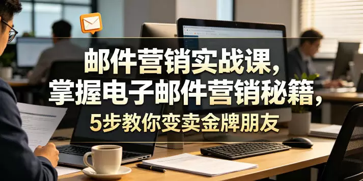 邮件营销实战课，掌握电子邮件营销秘籍，5步教你变卖金牌朋友【原创双语字幕】|青心网创站