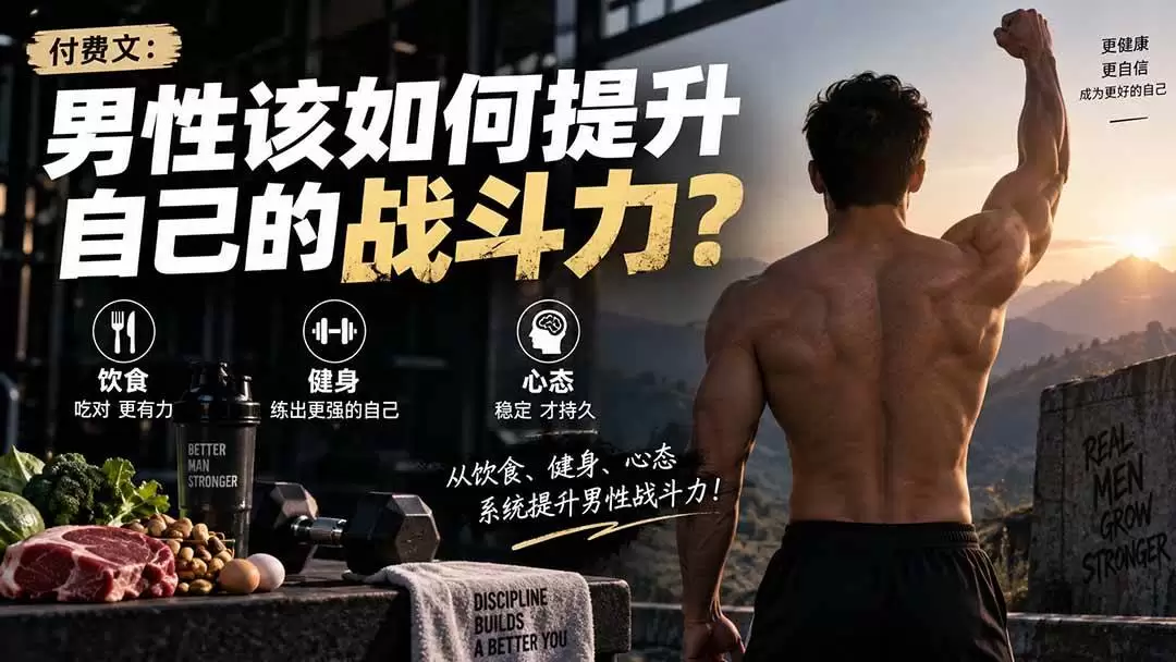 (20421期)付费文章:男性该如何提升自己的战斗力? (20421期)付费文章:男性该如何提升自己的战斗力?