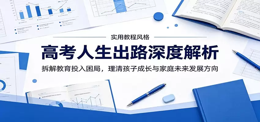 高考人生出路深度解析：拆解教育投入困局，理清孩子成长与家庭未来发展方向|青心网创站