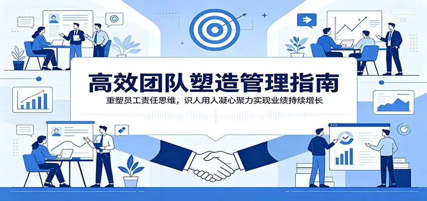 高效团队塑造管理指南：重塑员工责任思维，识人用人凝心聚力实现业绩持续增长|青心网创站