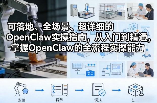 可落地、全场景、超详细的OpenClaw实操指南，从入门到精通，掌握OpenClaw的全流程实操能力青心网创青心网创站