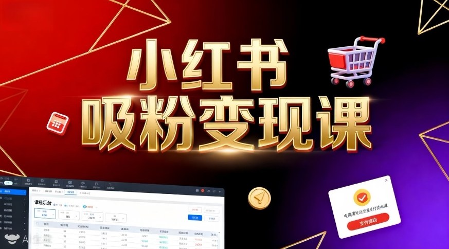 《小红书吸粉变现》当天变现不是梦！揭秘小红书吸粉变现的财富密码-青心网创站