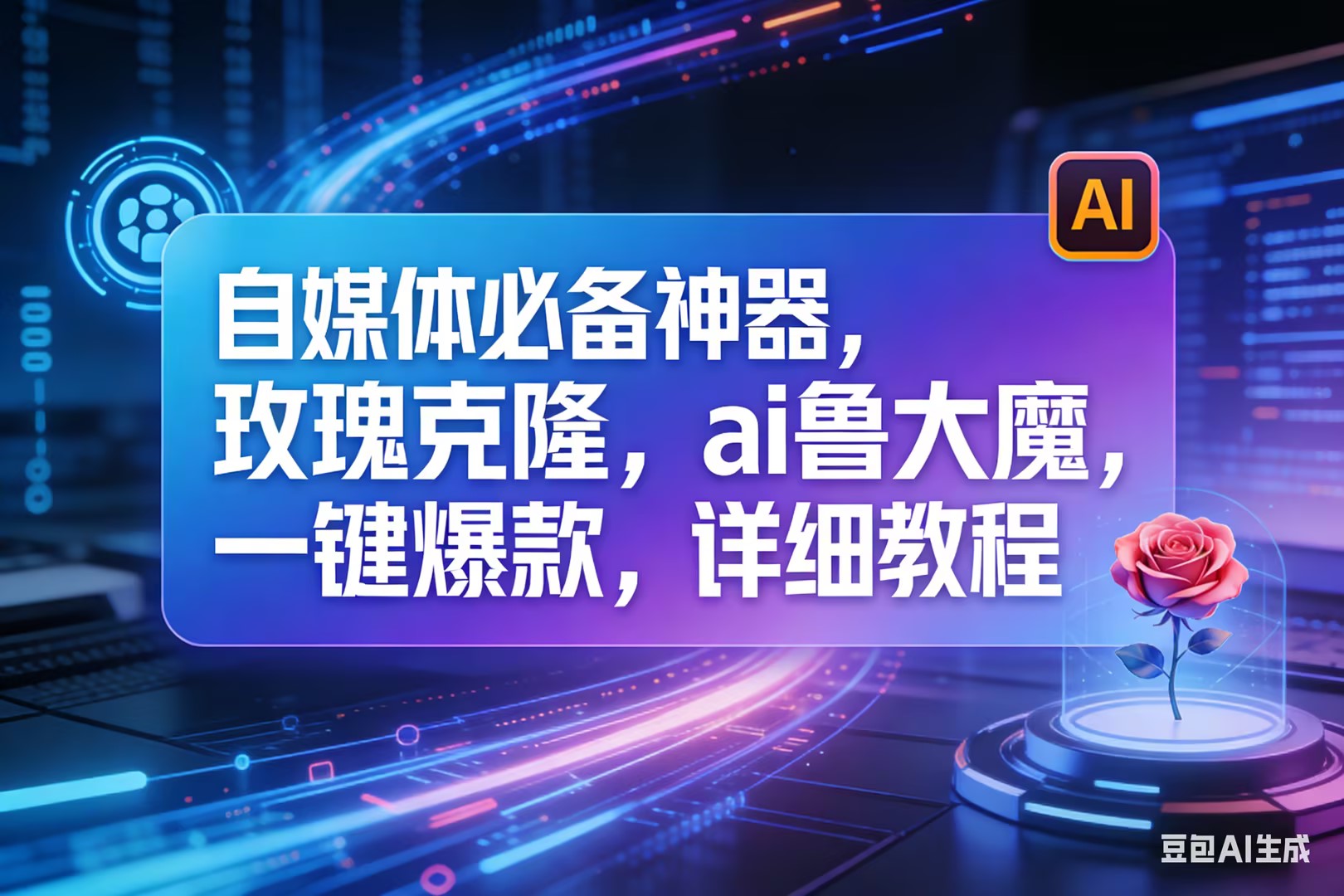 (17721期)玫瑰克隆工具,ai鲁大魔,自媒体必备神器,一键爆款,详细教程。 (17721期)玫瑰克隆工具,ai鲁大魔,自媒体必备神器,一键爆款,详细教程。