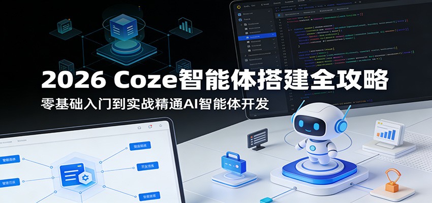 2026 Coze智能体搭建全攻略:零基础入门到实战精通AI智能体开发|青心网创站