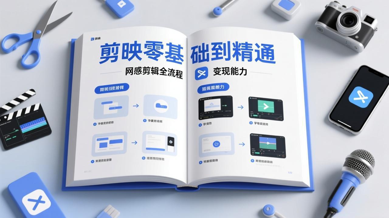 剪映零基础也能快速上手,从入门到精通掌握网感剪辑全流程,掌握能直接变现的剪辑能力青心网创青心网创站