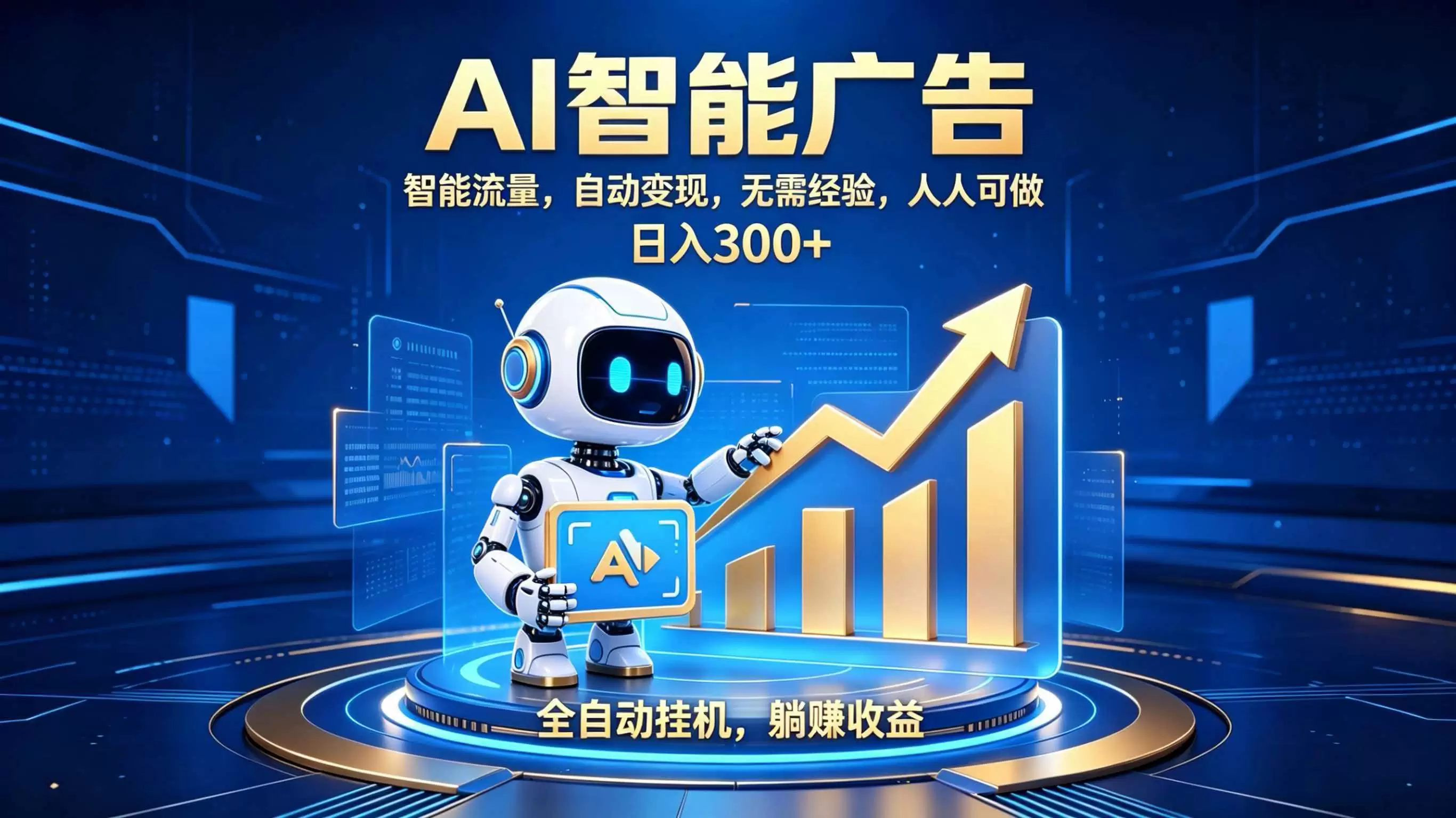 轻资产新赛道，全自动AI广告，打造持续收益|青心网创站
