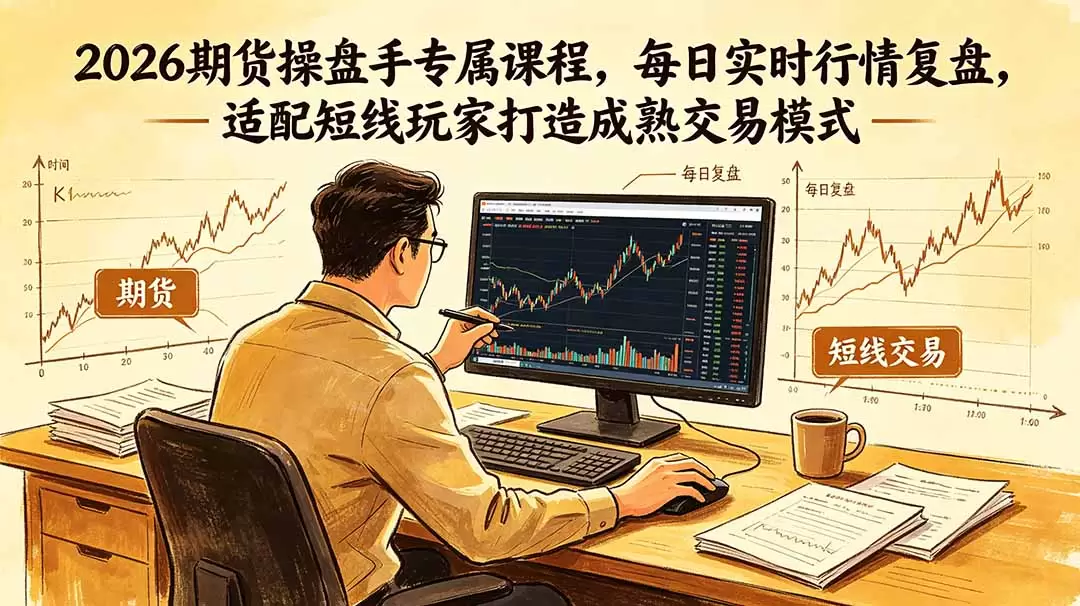 2026期货操盘手专属课程-更新6月，每日实时行情复盘，适配短线玩家打造成熟交易模式