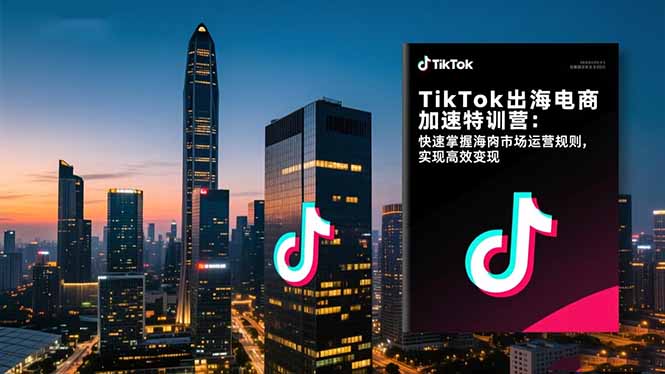 TikTok出海电商加速特训营-更新：快速掌握海外市场运营规则，实现高效变现青心网创青心网创站