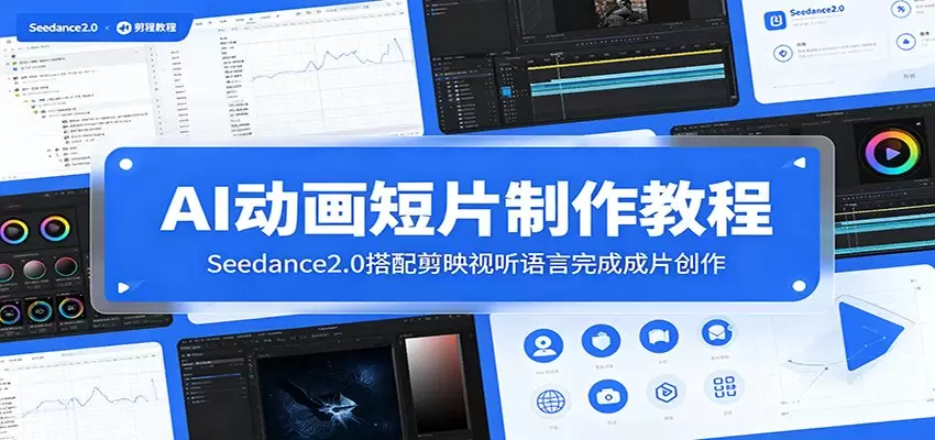 AI动画短片制作教程：Seedance2.0搭配剪映视听语言完成成片创作|青心网创站
