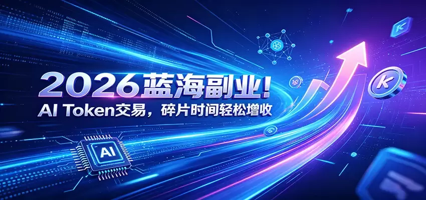 2026蓝海副业！AI Token交易，碎片时间轻松增收|青心网创站