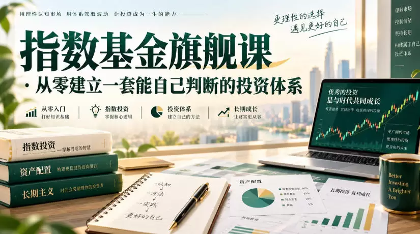 指数基金旗舰课·从零建立一套能自己判断的投zi体系 - 青心资源站