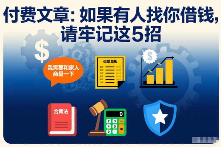 付费文章：如果有人找你借钱，请牢记这5招青心网创青心网创站