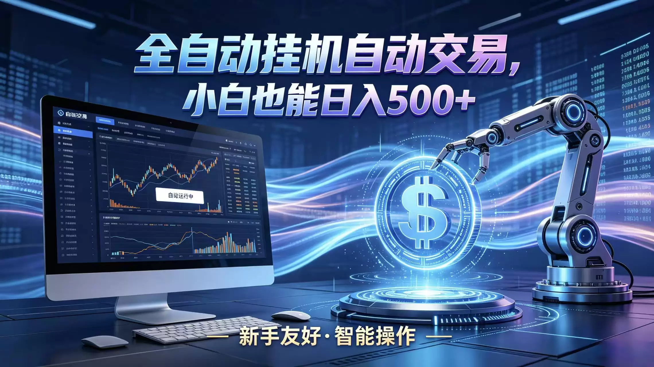 全新智能化交易助手，傻瓜式操作，小白也能快速上手，轻松实现日入500+|青心网创站