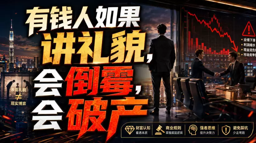 付费文章：有钱人如果讲礼貌，会倒霉，会破产|青心网创站