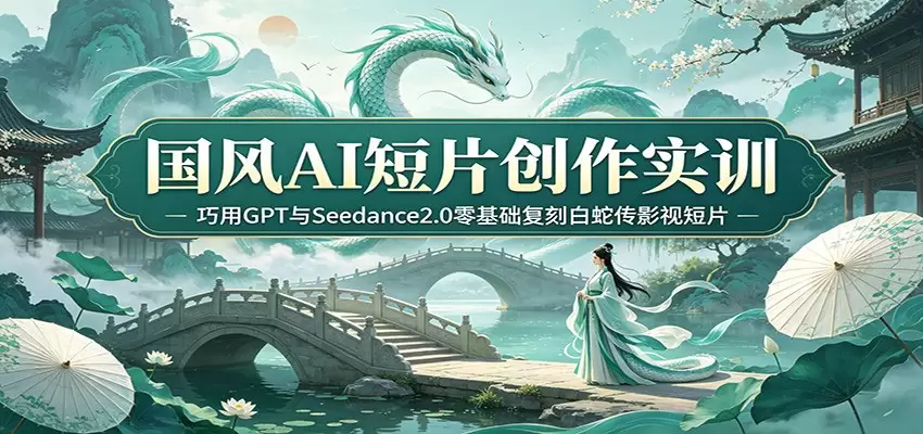 国风AI短片创作实训：巧用GPT与Seedance2.0零基础复刻白蛇传影视短片|青心网创站