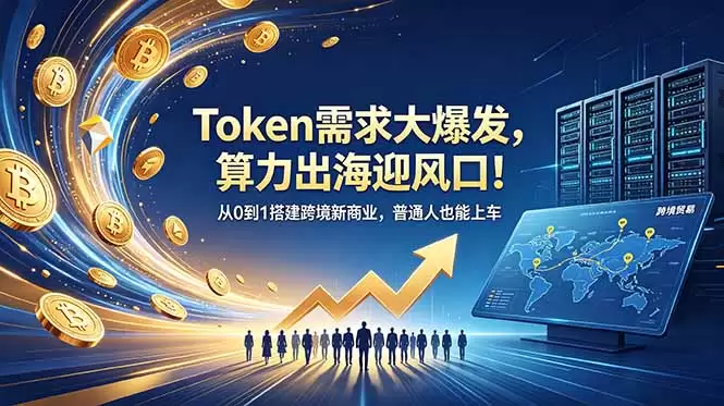 Token需求大爆发，算力出海迎风口！从0到1搭建跨境新商业，普通人也能上车|青心网创站